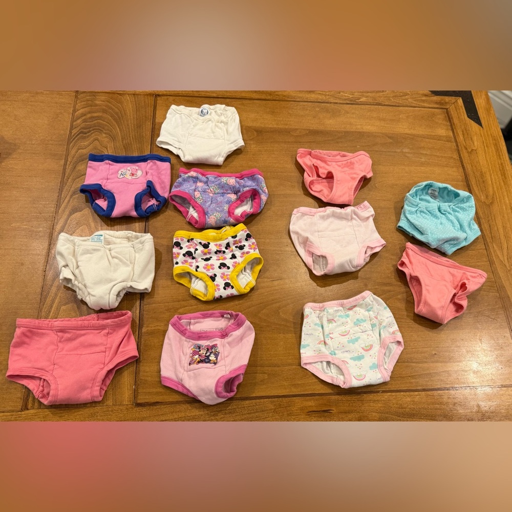 Disney Kids Training Underwear Collection - Pink, White, Blue, Yellow